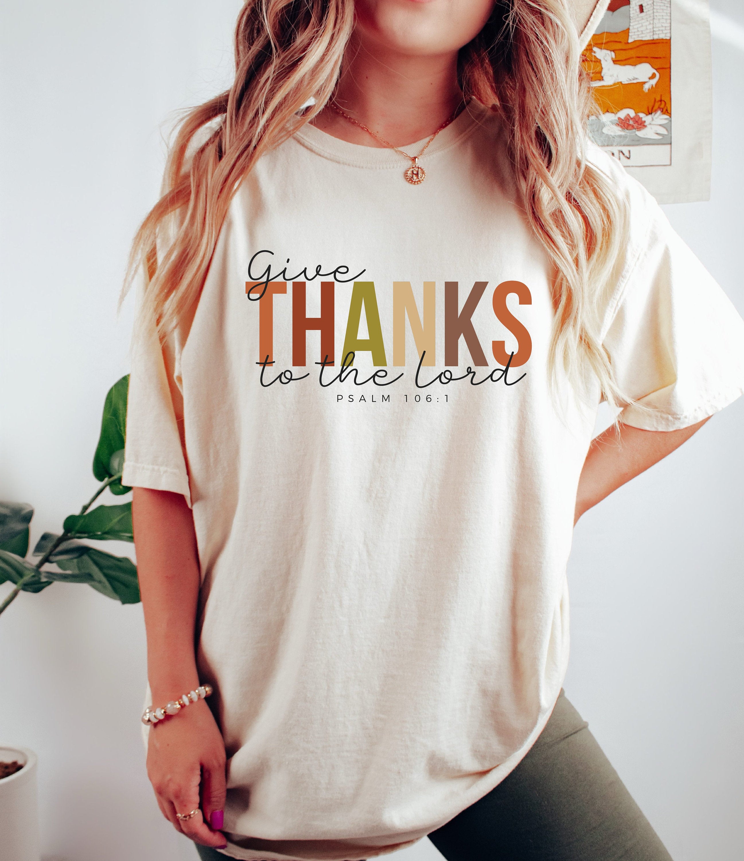Comfort Colors® Give Thanks To The Lord Shirt, Bible Verse Shirt, Thankful Shirt, Thanksgiving Shirt, Thanksgiving Family Shirt, Fall Shirt