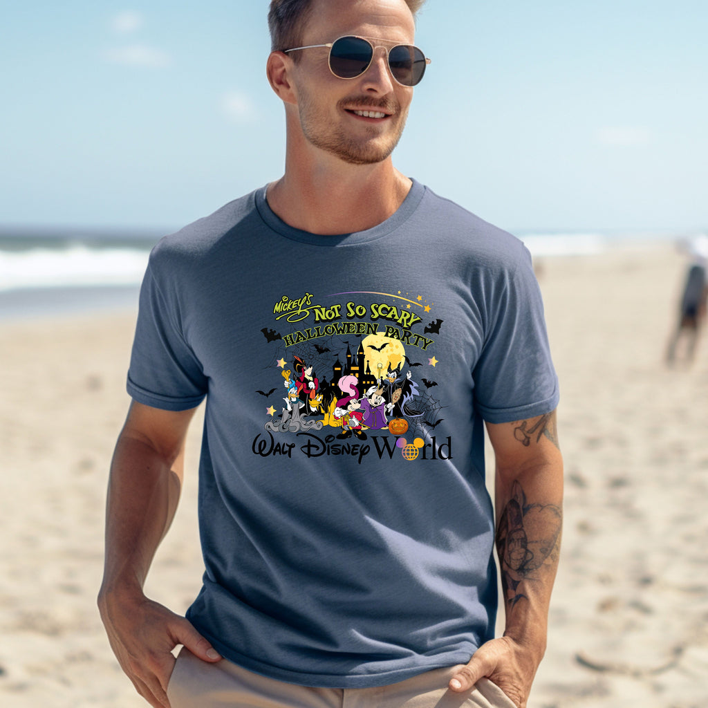 Comfort Colors® Mickey's Not So Scary Halloween Party Shirt, Mickey And Friends Halloween Party T Shirt
