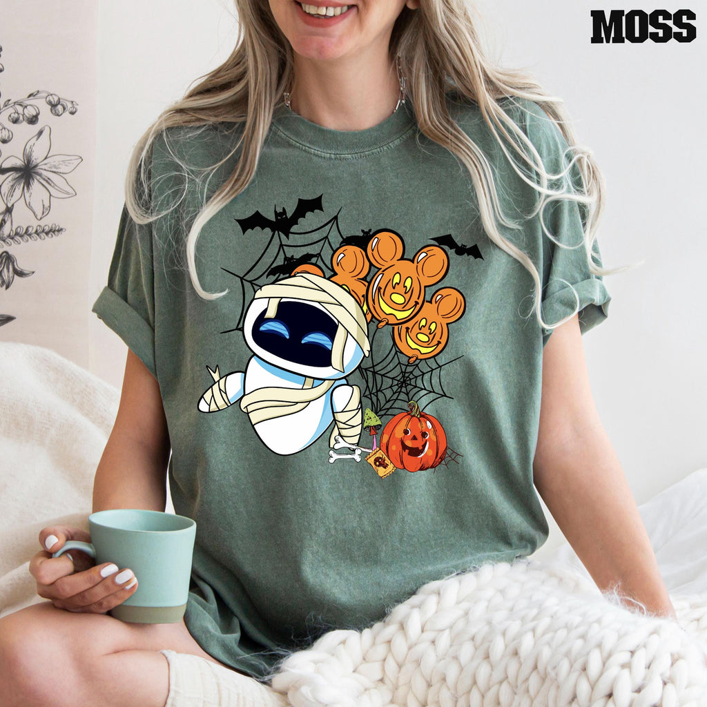Comfort Colors® Wall-e And Eve Halloween T-Shirt, Halloween Couple Shirt, Halloween Matching Shirt, Halloween Shirt