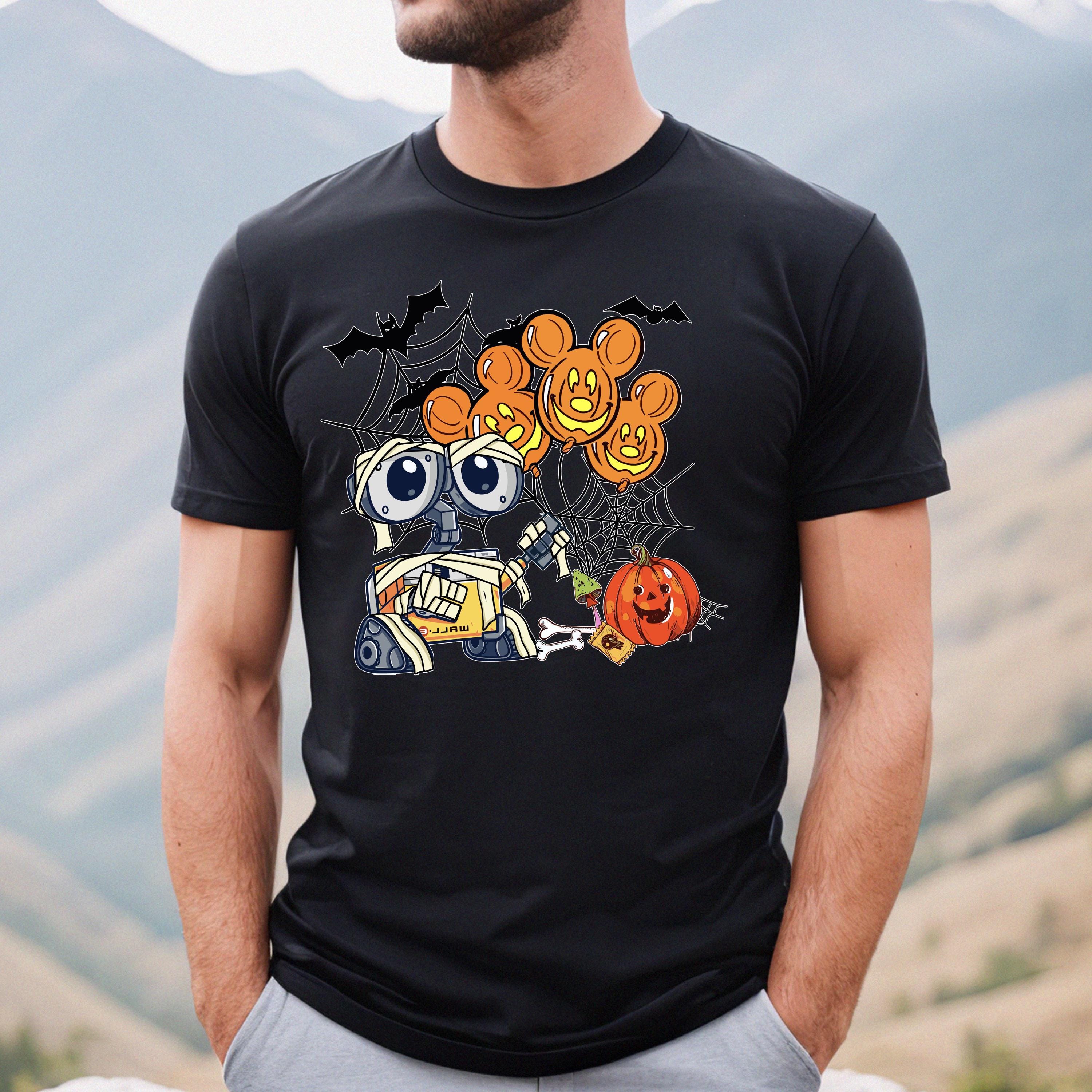 Comfort Colors® Wall-e And Eve Halloween T-Shirt, Halloween Couple Shirt, Halloween Matching Shirt, Halloween Shirt