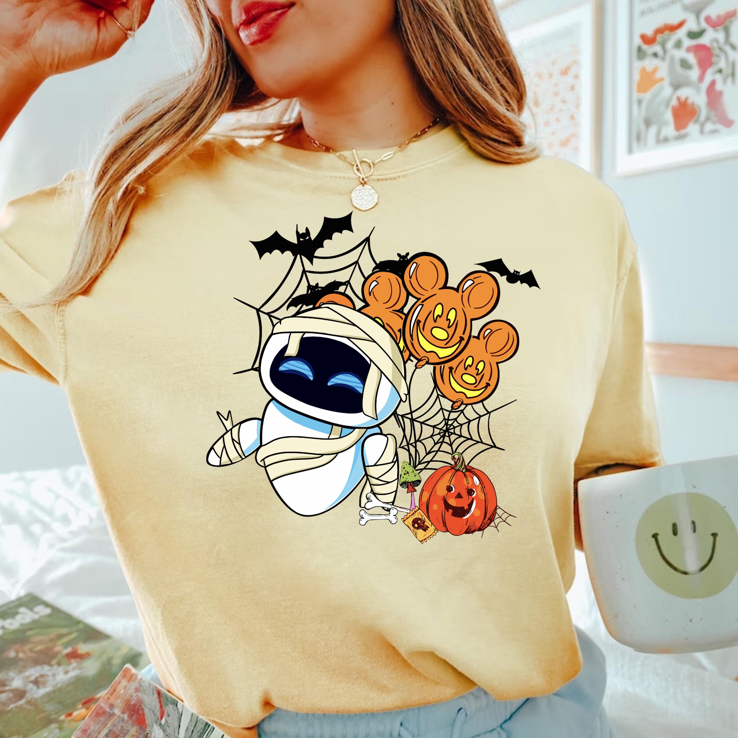 Comfort Colors® Wall-e And Eve Halloween T-Shirt, Halloween Couple Shirt, Halloween Matching Shirt, Halloween Shirt