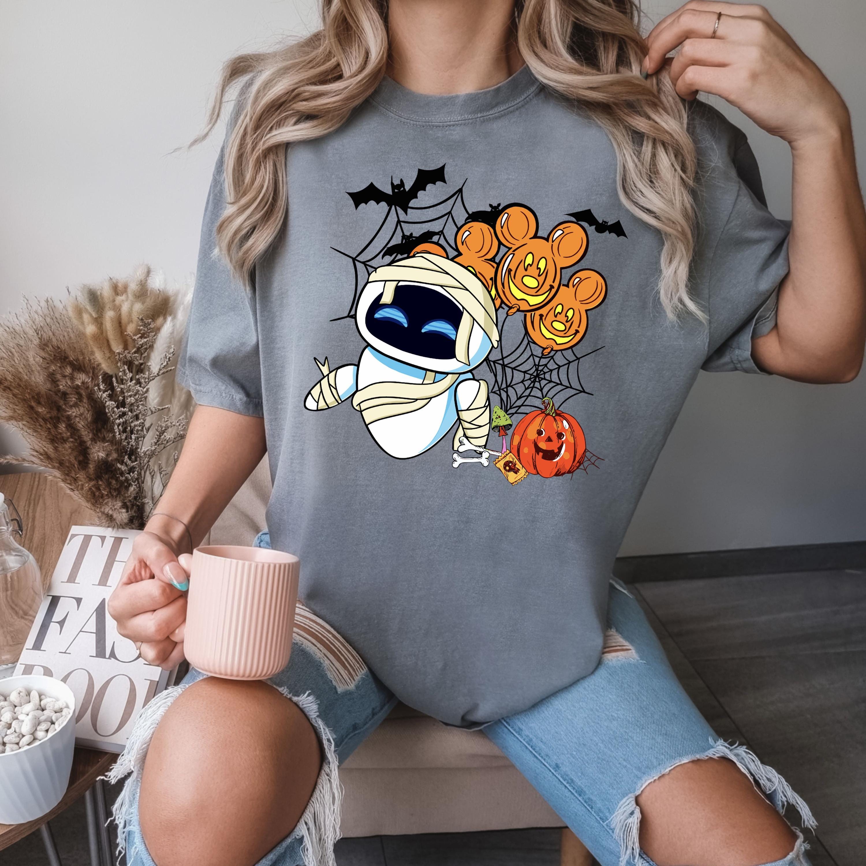 Comfort Colors® Wall-e And Eve Halloween T-Shirt, Halloween Couple Shirt, Halloween Matching Shirt, Halloween Shirt