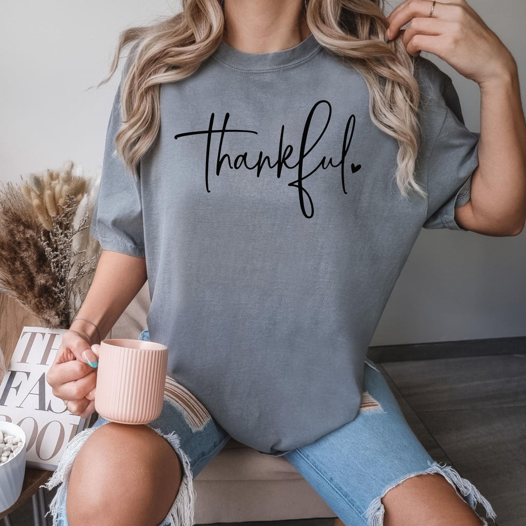 Comfort Colors® Thankful Shirt, Thanksgiving Tee, Happy Thanksgiving Tee, Thankful Lover Shirt, Hello Thanksgiving Shirt, Thanksgiving Gift