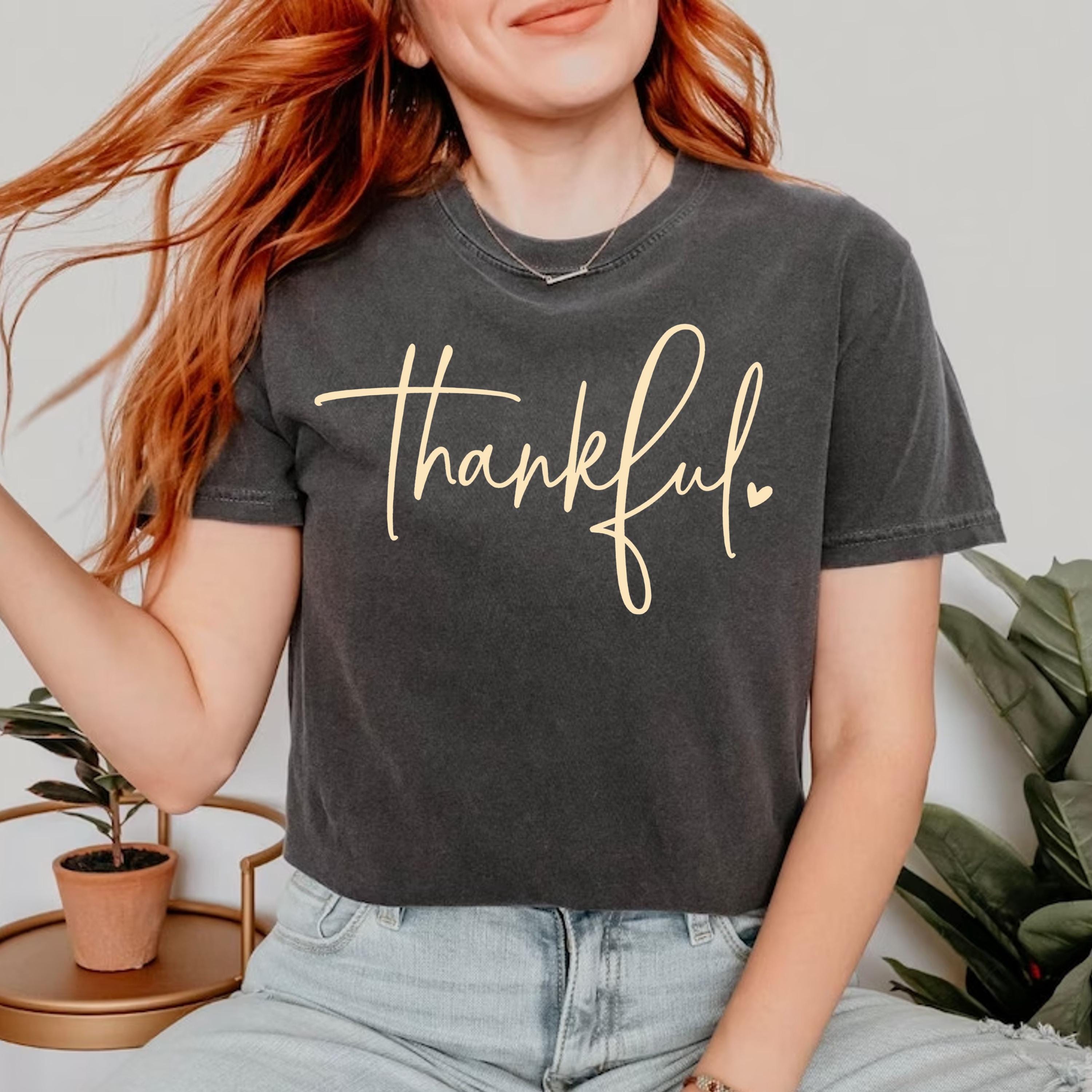 Comfort Colors® Thankful Shirt, Thanksgiving Tee, Happy Thanksgiving Tee, Thankful Lover Shirt, Hello Thanksgiving Shirt, Thanksgiving Gift