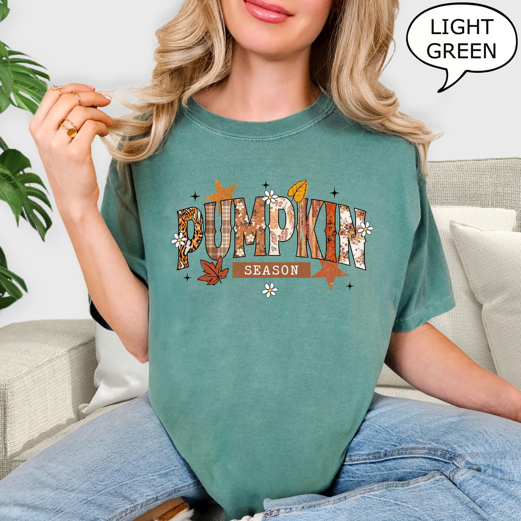 Comfort Colors® Pumpkin Season T-Shirt, Autumn Fall Shirt, Thanksgiving Shirt, Fall Pumpkin Shirt