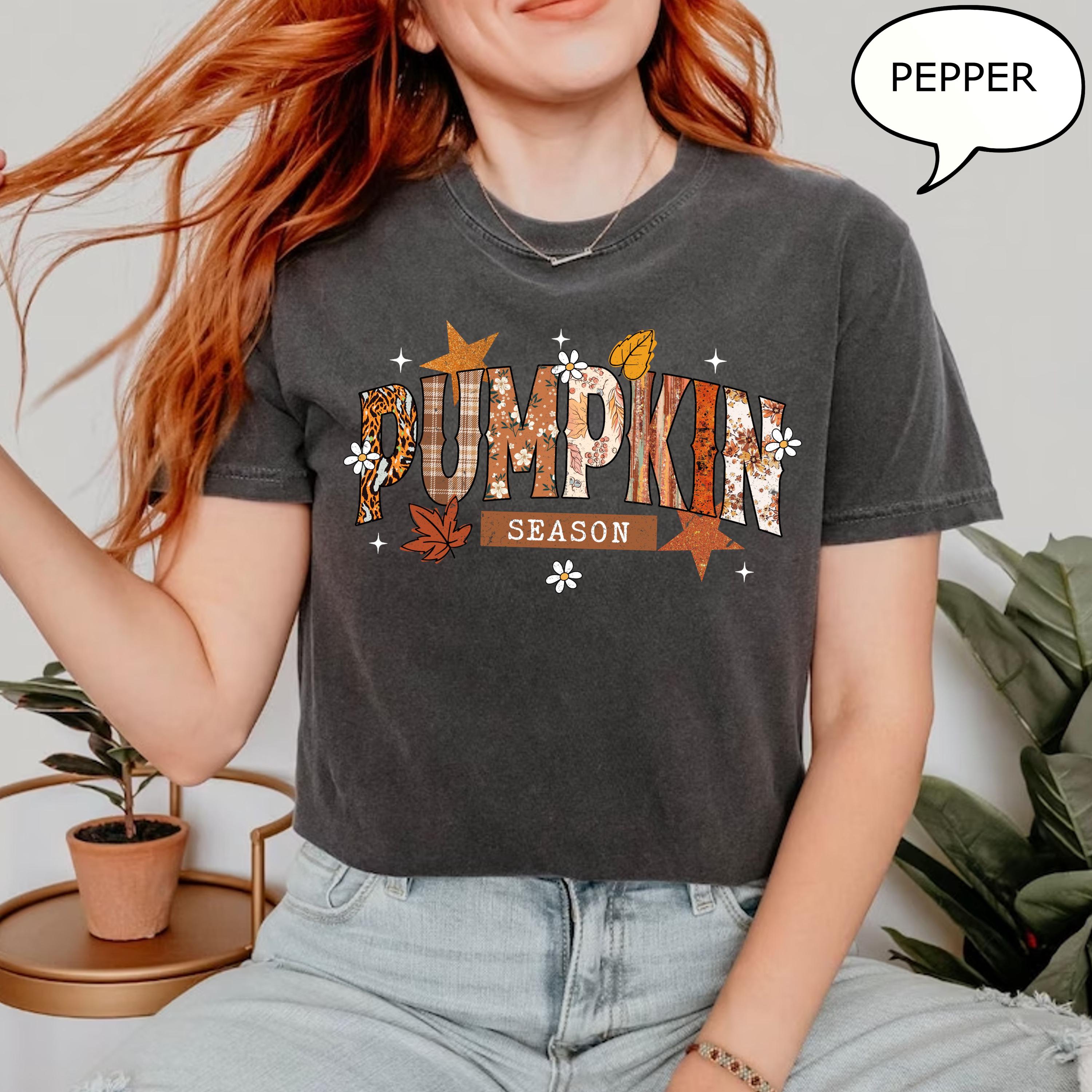 Comfort Colors® Pumpkin Season T-Shirt, Autumn Fall Shirt, Thanksgiving Shirt, Fall Pumpkin Shirt