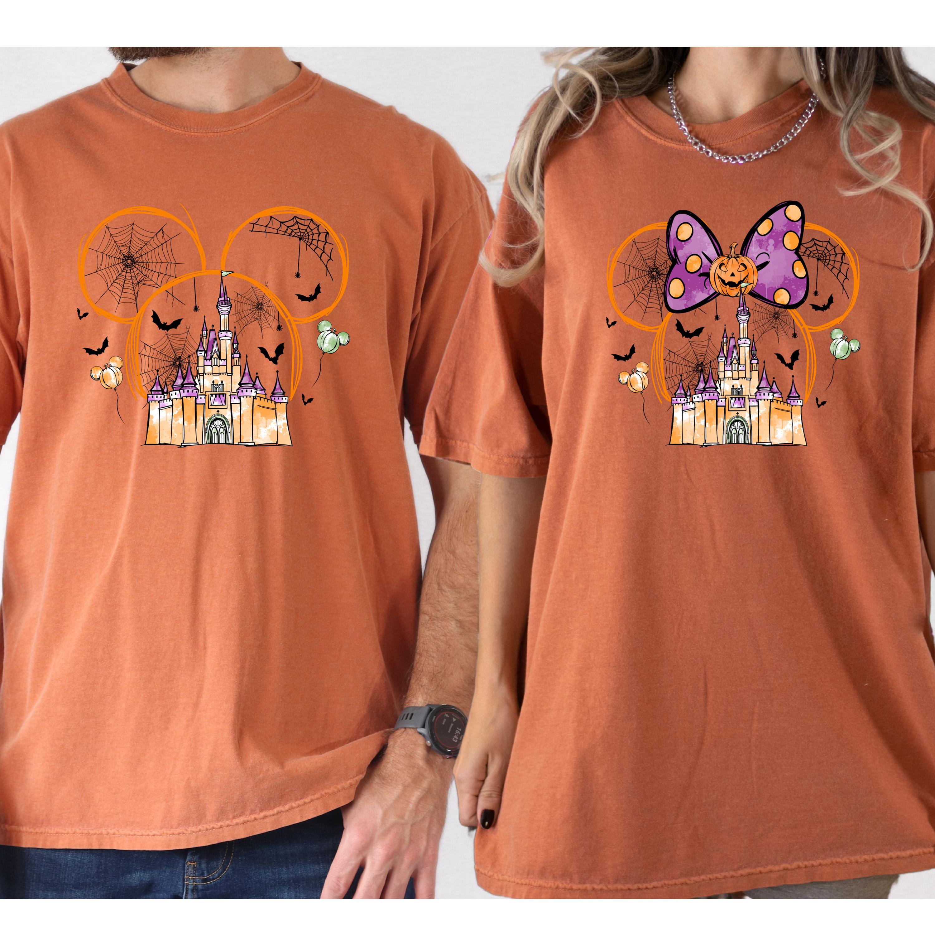 Comfort Colors® Halloween Couples Shirts, Mickey And Minnie Halloween Shirt, Spooky Mickey Shirt, Magical Kingdom Halloween Shirt