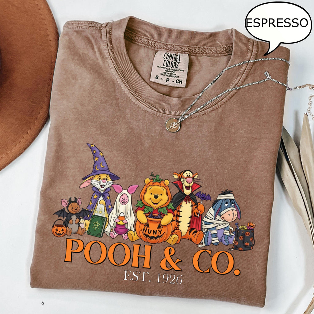 Comfort Colors® Pooh & Co Est 1926 T-Shirt, Winnie The Pooh Halloween Shirt, Pooh Spooky Shirt, Halloween Party Shirt