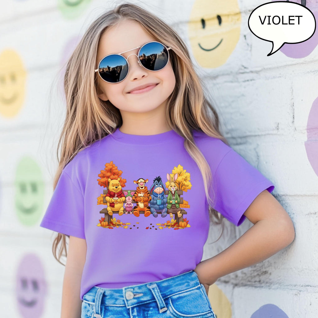 Comfort Colors® Winnie The Pooh Fall T-Shirt, Friends Shirt, Pooh And Co Autumn Shirt, Thanksgiving Shirt