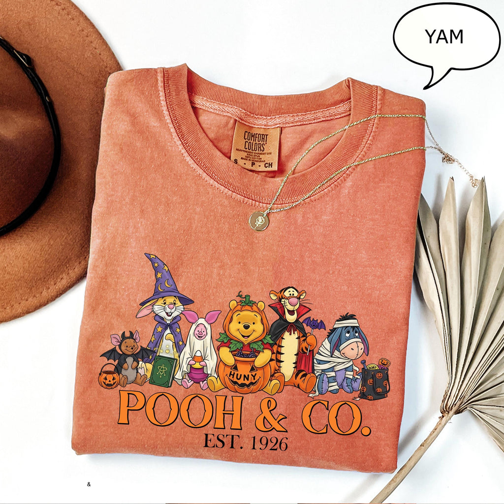 Comfort Colors® Pooh & Co Est 1926 T-Shirt, Winnie The Pooh Halloween Shirt, Pooh Spooky Shirt, Halloween Party Shirt
