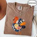 Comfort Colors® Patchwork Turkey T-Shirt, Thanksgiving Shirt, Thanksgiving Turkey Shirt, Fall Woman Shirt, Thanksgiving Gift