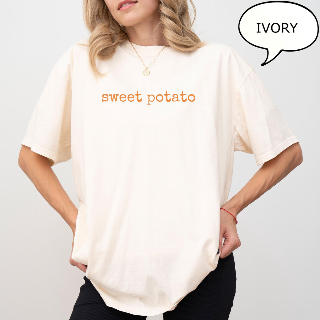 Comfort Colors® Couples Thanksgiving Shirt, Thanksgiving Potato Matching T-Shirt, Funny Sweet Potato Kind Of Rude Potato Matching Fall Shirt
