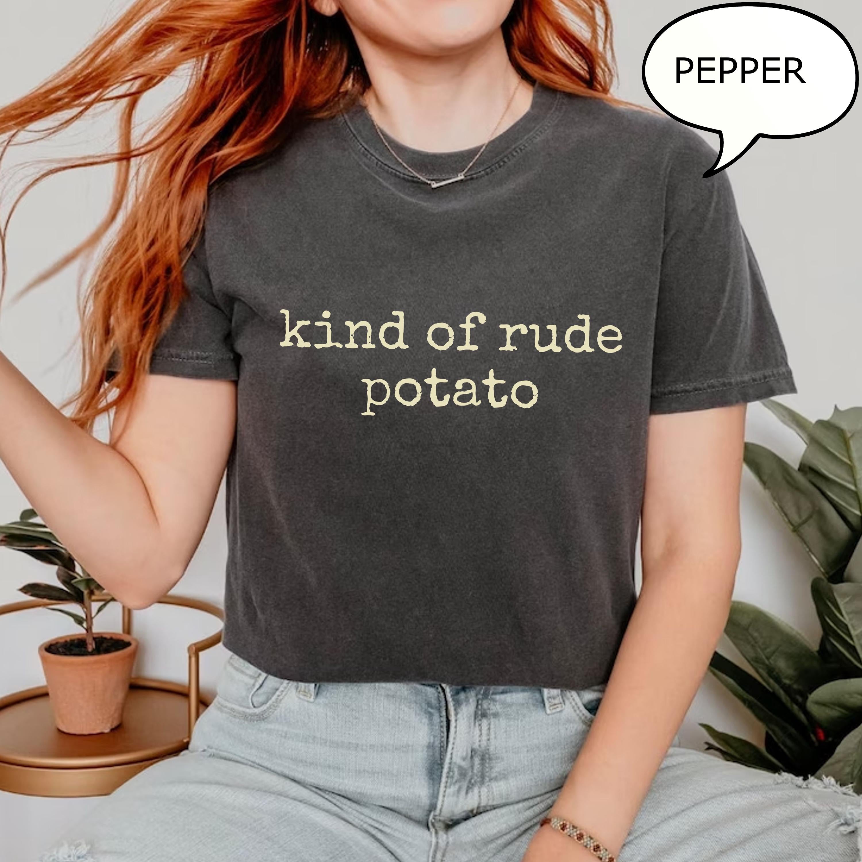 Comfort Colors® Couples Thanksgiving Shirt, Thanksgiving Potato Matching T-Shirt, Funny Sweet Potato Kind Of Rude Potato Matching Fall Shirt
