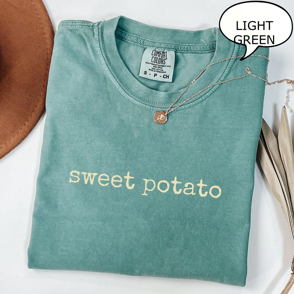 Comfort Colors® Couples Thanksgiving Shirt, Thanksgiving Potato Matching T-Shirt, Funny Sweet Potato Kind Of Rude Potato Matching Fall Shirt