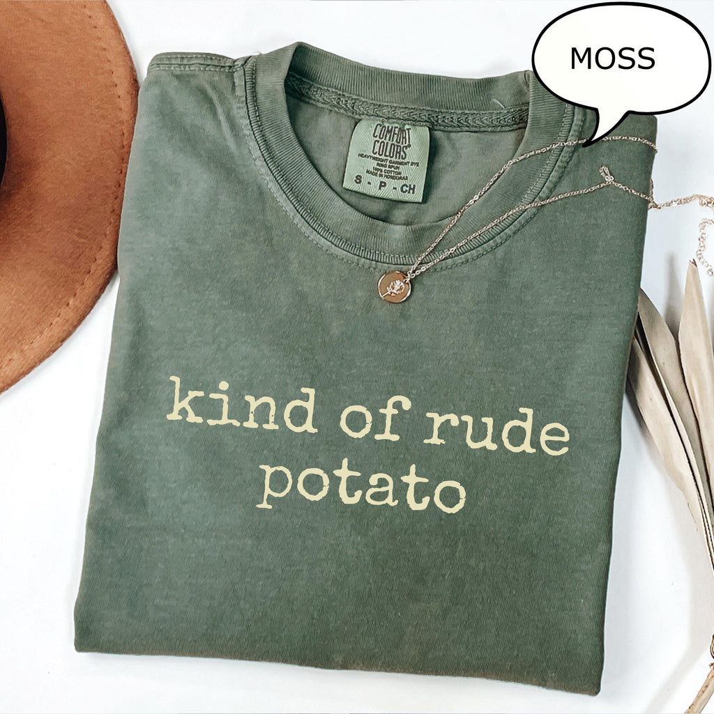 Comfort Colors® Couples Thanksgiving Shirt, Thanksgiving Potato Matching T-Shirt, Funny Sweet Potato Kind Of Rude Potato Matching Fall Shirt