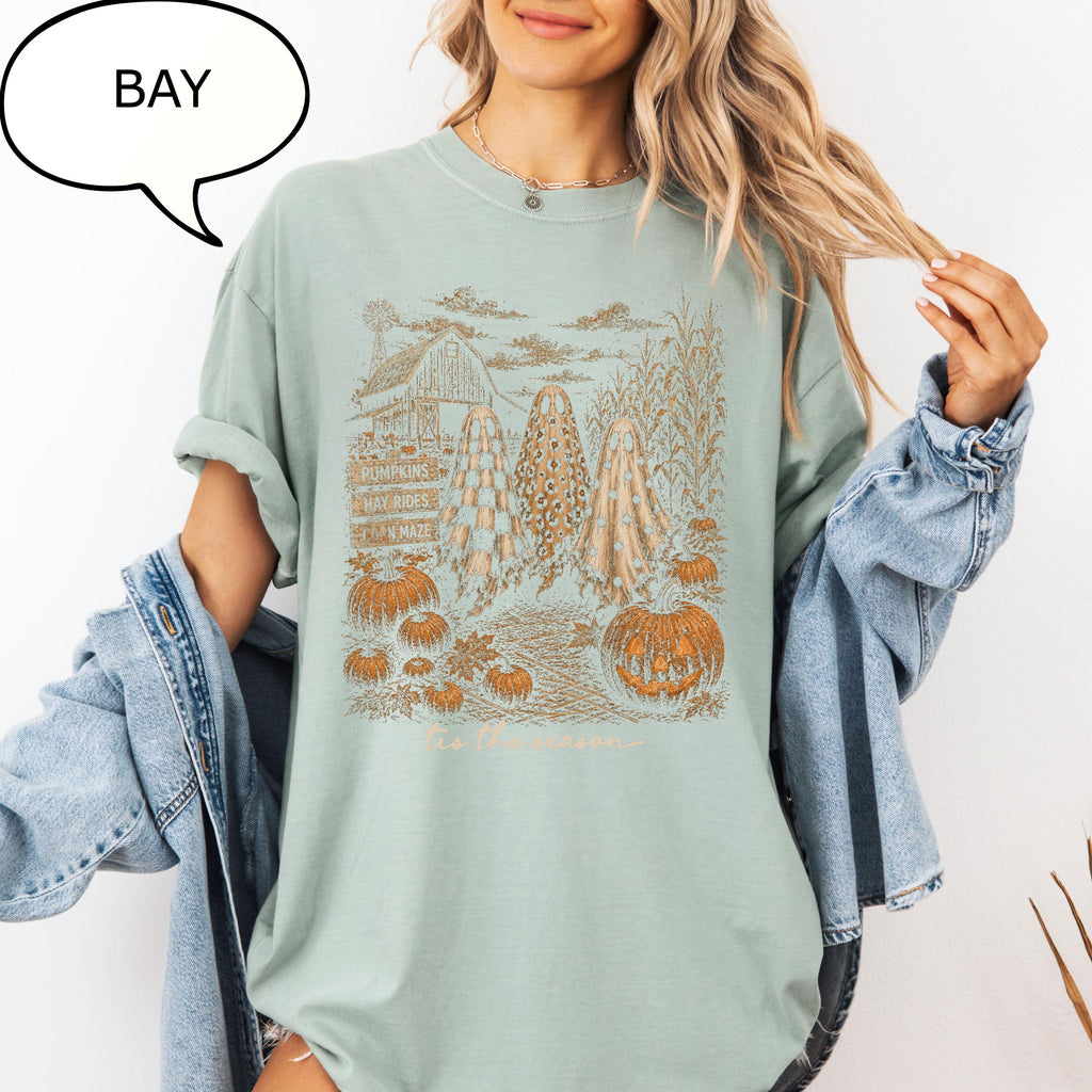 Comfort Colors® Tis The Season T-Shirt, Halloween Ghost Shirt, Spooky Season Shirt