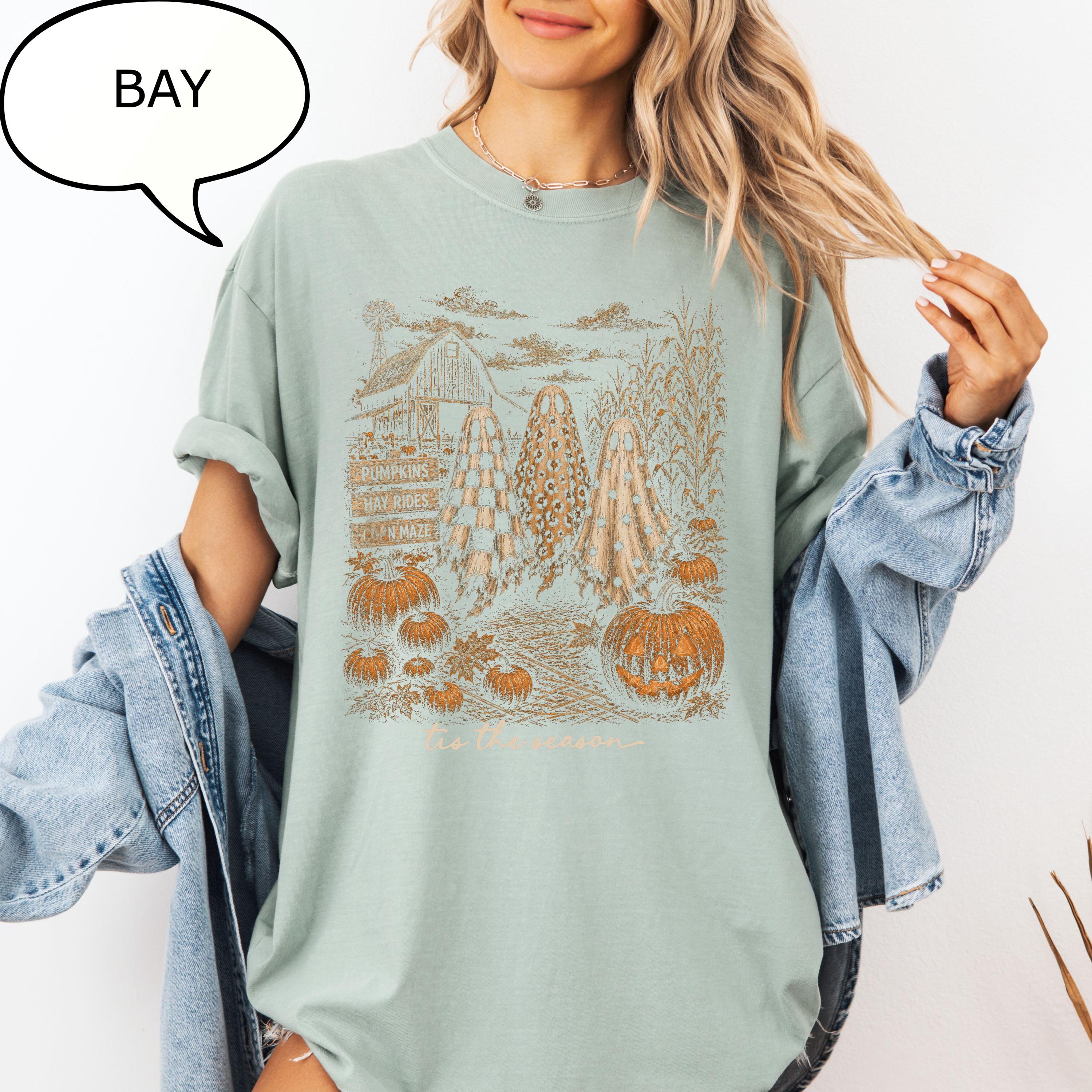 Comfort Colors® Tis The Season T-Shirt, Halloween Ghost Shirt, Spooky Season Shirt