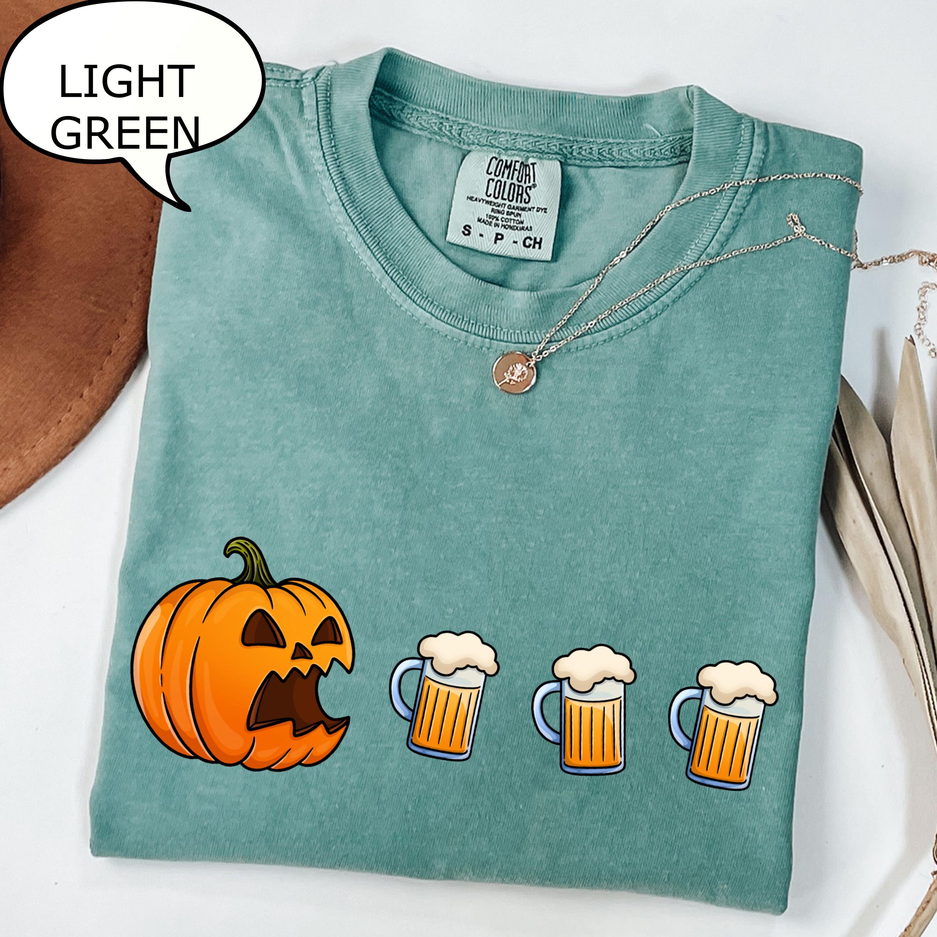 Comfort Colors® Pumpkin Wine T-Shirt, Funny Halloween Shirt, Wine Lover Gift
