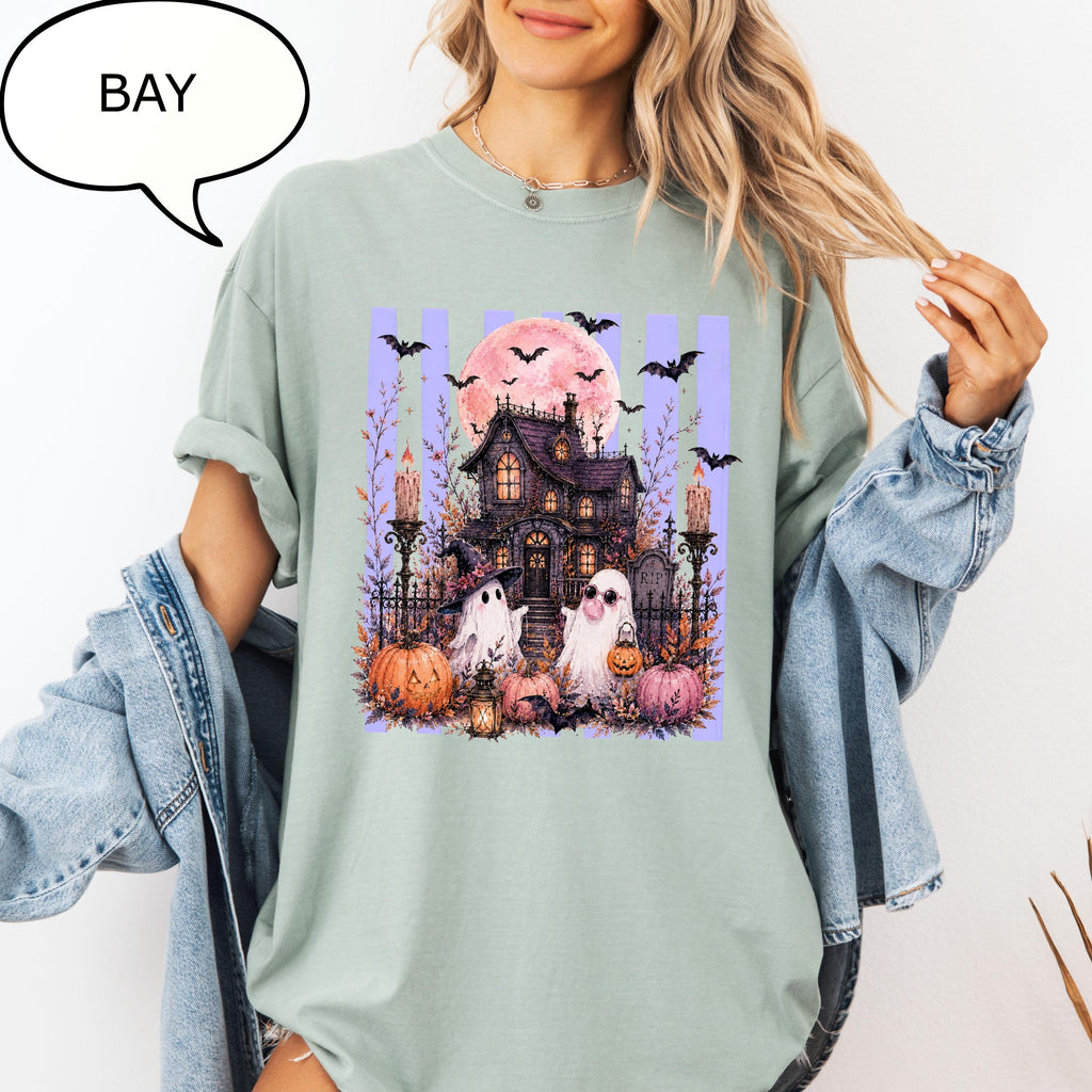 Comfort Colors® Spooky Season T-Shirt, Haunted House Shirt, Funny Ghost Tee