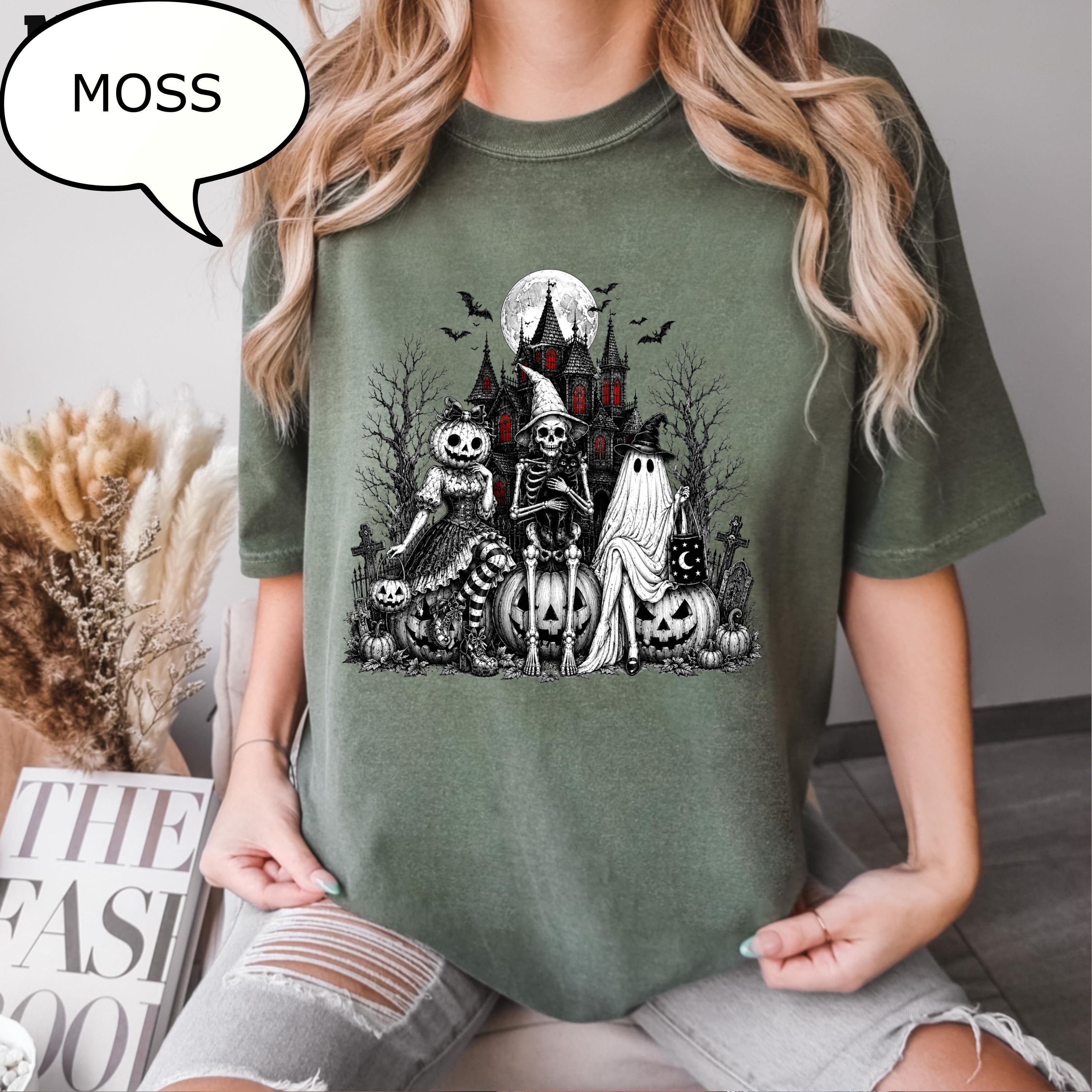 Comfort Colors® Girl Halloween T-Shirt, Haunted Mansion Shirt, Spooky Season Shirt