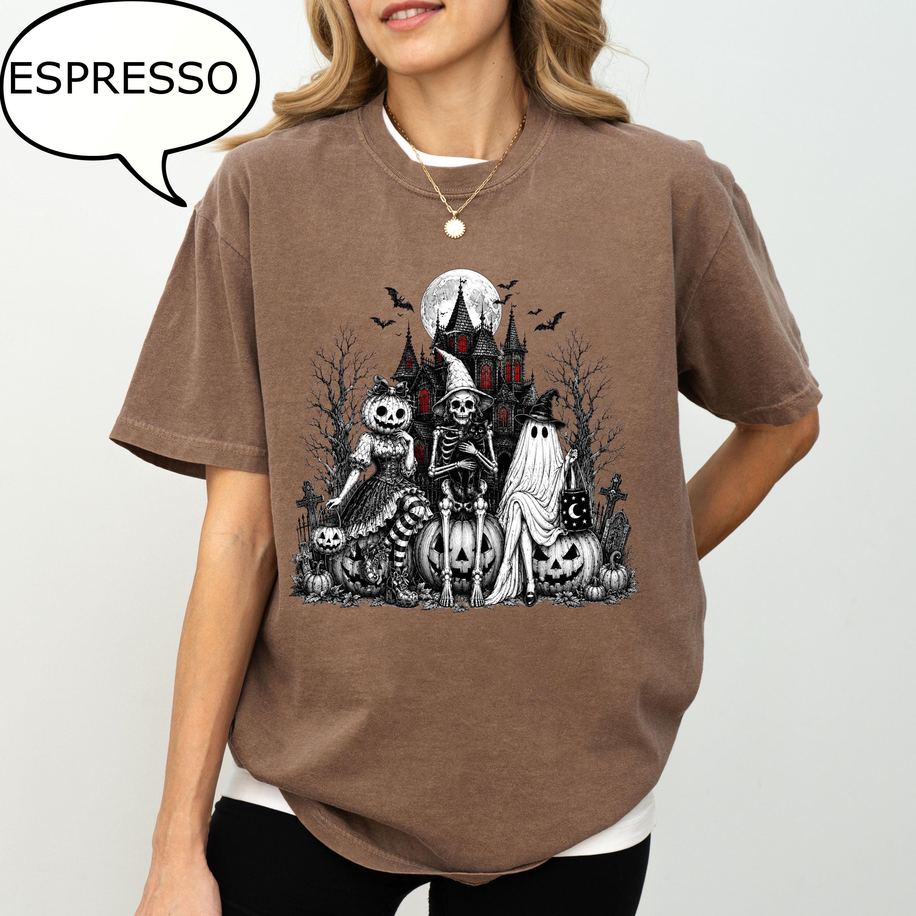 Comfort Colors® Girl Halloween T-Shirt, Haunted Mansion Shirt, Spooky Season Shirt