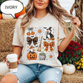 Comfort Colors® Coquette Bow Halloween T-Shirt, Spooky Duck Shirt, Farm Halloween Tee