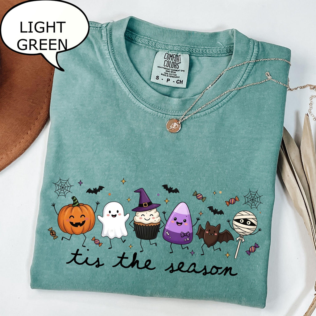 Comfort Colors® Tis The Season T-Shirt, Halloween Doodles Shirt, Funny Halloween Shirt