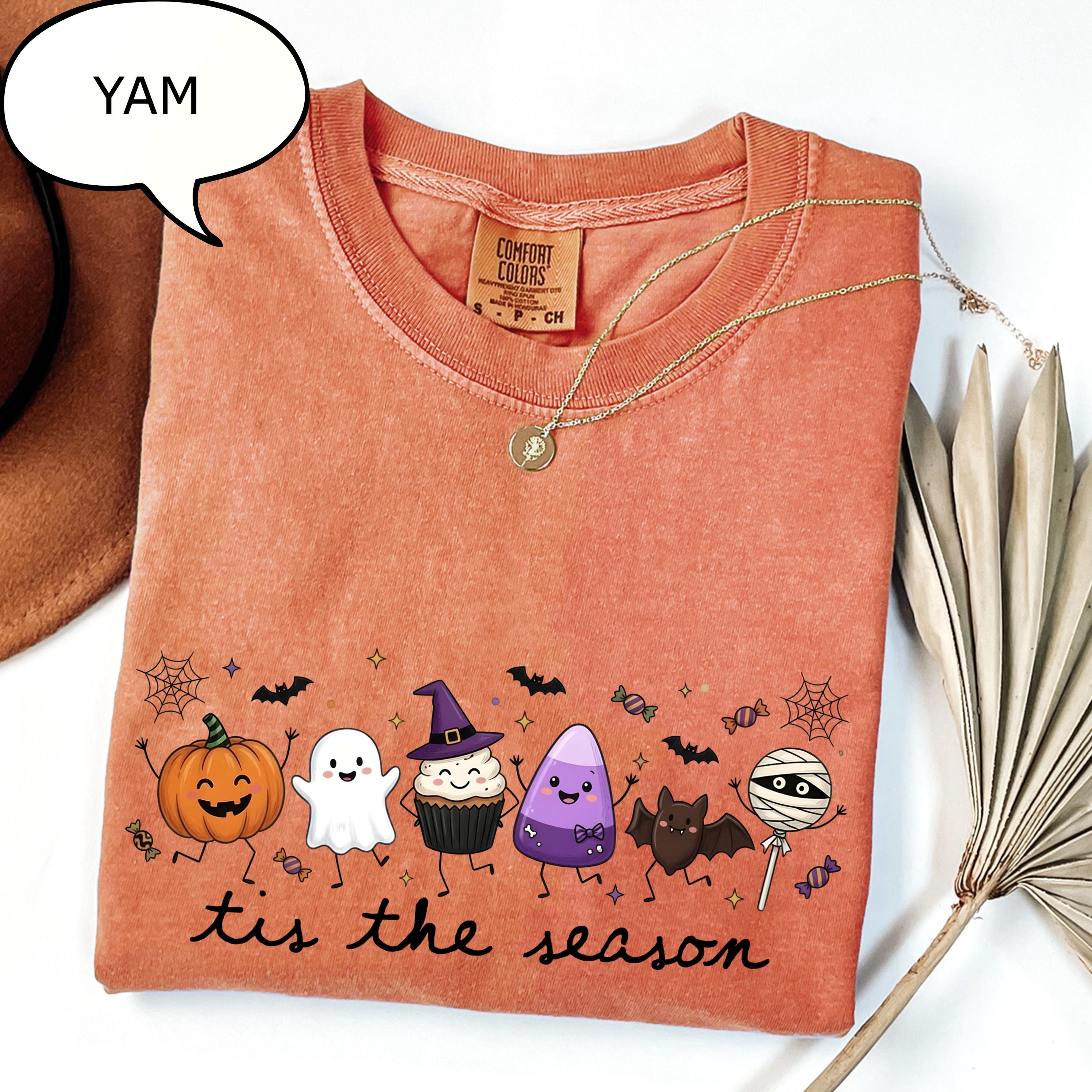 Comfort Colors® Tis The Season T-Shirt, Halloween Doodles Shirt, Funny Halloween Shirt