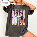 Comfort Colors® Spooky Season T-Shirt, Halloween Ghost And Cat Shirt, Skeleton Shirt
