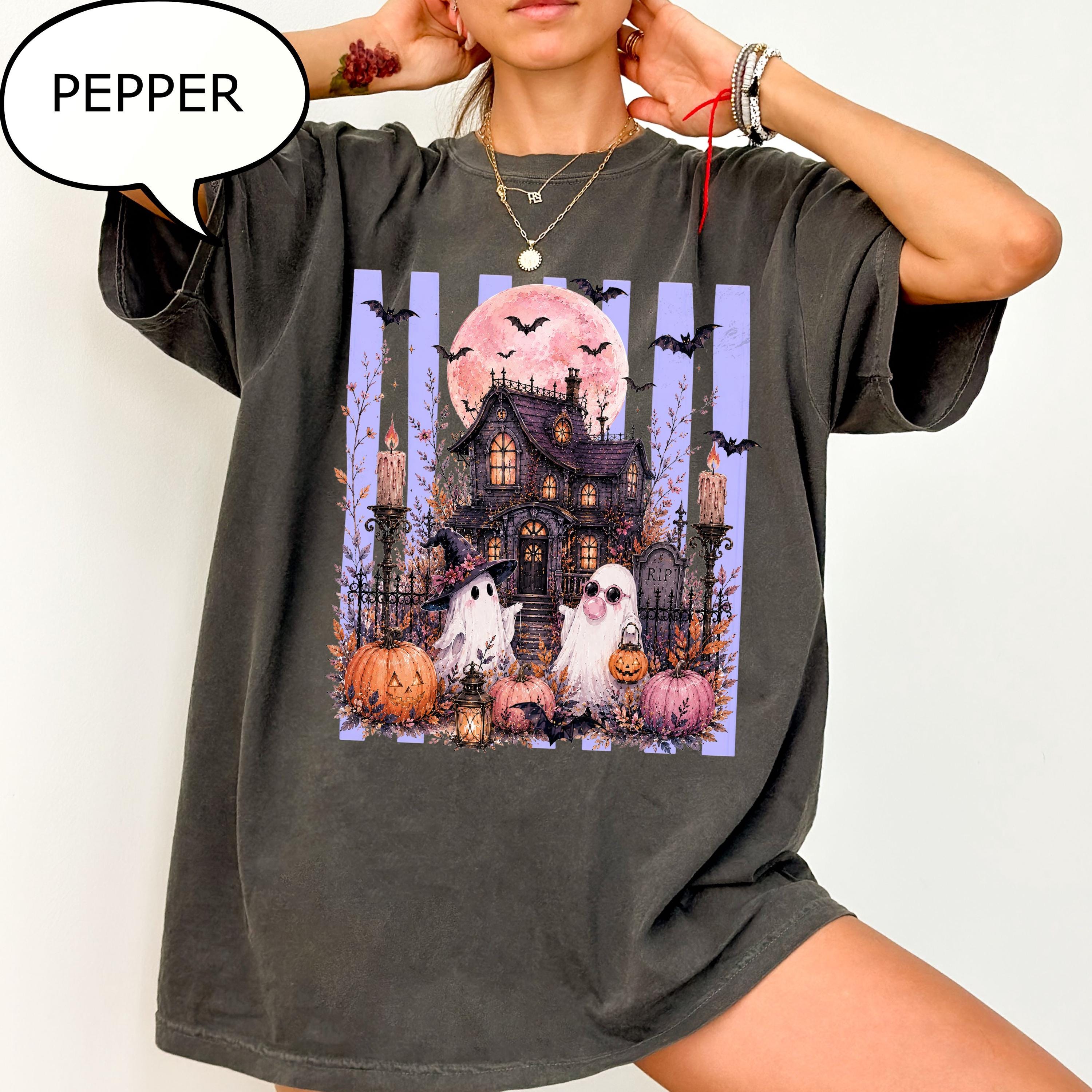 Comfort Colors® Spooky Season T-Shirt, Haunted House Shirt, Funny Ghost Tee