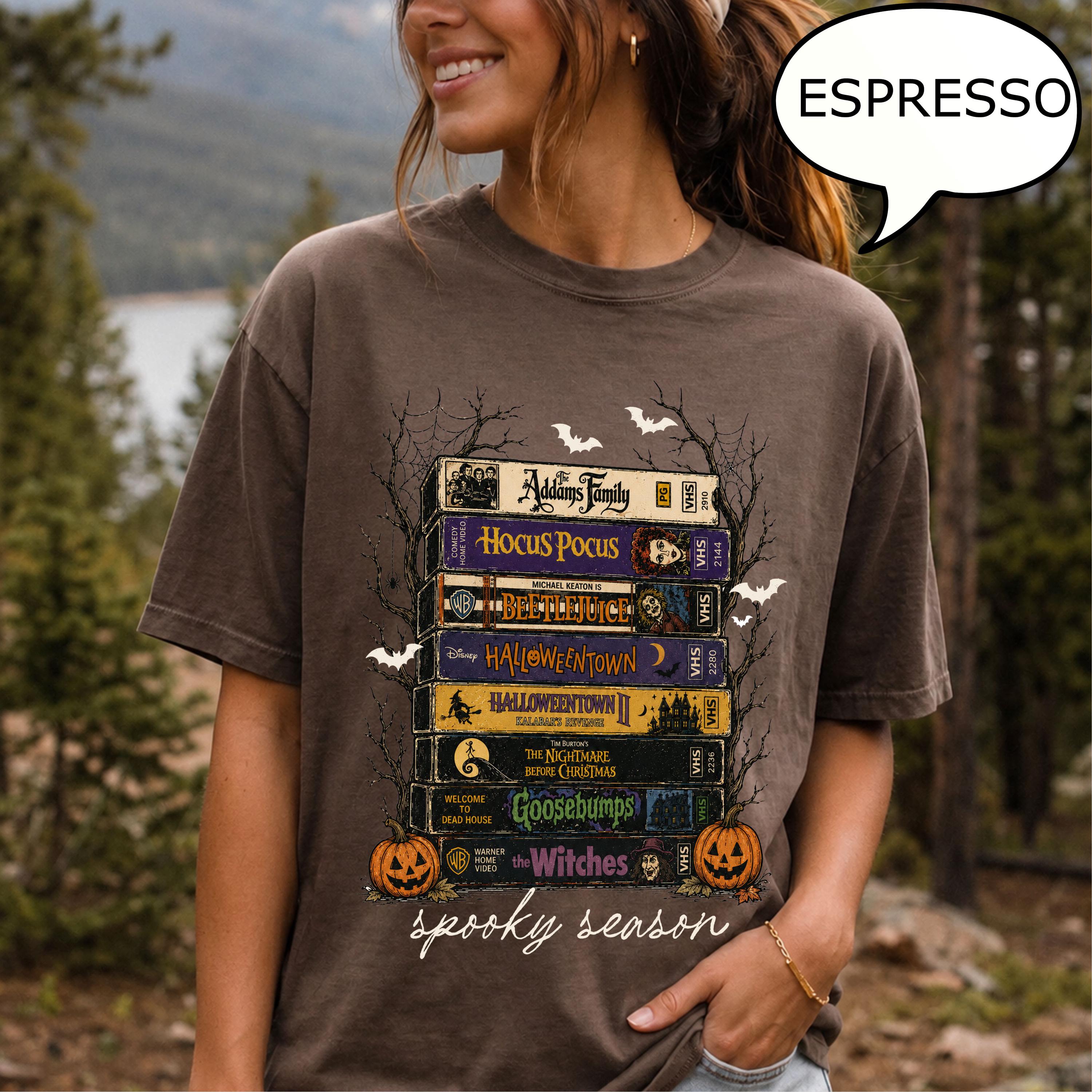 Comfort Colors® Spooky Season T-Shirt, Vintage Halloween Shirt, Book Lover Gift